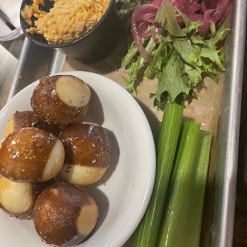 Bourbon On Main - Pretzel Bites with pub cheese - Cocktail Bars Near Me - Frankfort, Kentucky Bourbon On Main - Pretzel Bites with pub cheese - Cocktail Bars Near Me - Frankfort, Kentucky