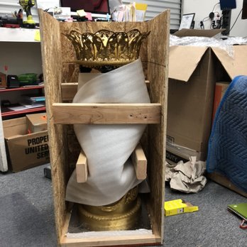 Post Pack & Ship - Crating a pair of bronze statues. - Mailbox Centers Near Me - Pasadena, California