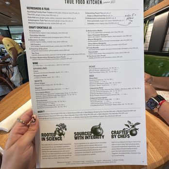True Food Kitchen - Menu pt. 2 - Vegetarian Near Me - Pasadena, California True Food Kitchen - Menu pt. 2 - Vegetarian Near Me - Pasadena, California
