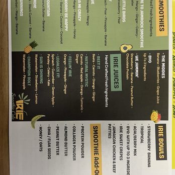 Irie Smoothie Cafe - Juice Bars & Smoothies Near Me - Franklin, Ohio