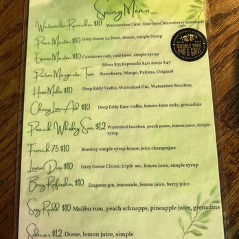Double Take Bar & Grill - Spring drink menu - Salad Near Me - Columbus, Ohio Double Take Bar & Grill - Spring drink menu - Salad Near Me - Columbus, Ohio
