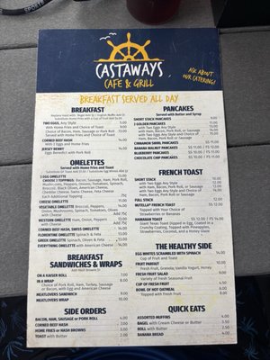 Menu photo 2 Castaways Cafe and Grill Point Pleasant, NJ Menu photo 2 Castaways Cafe and Grill Point Pleasant, NJ