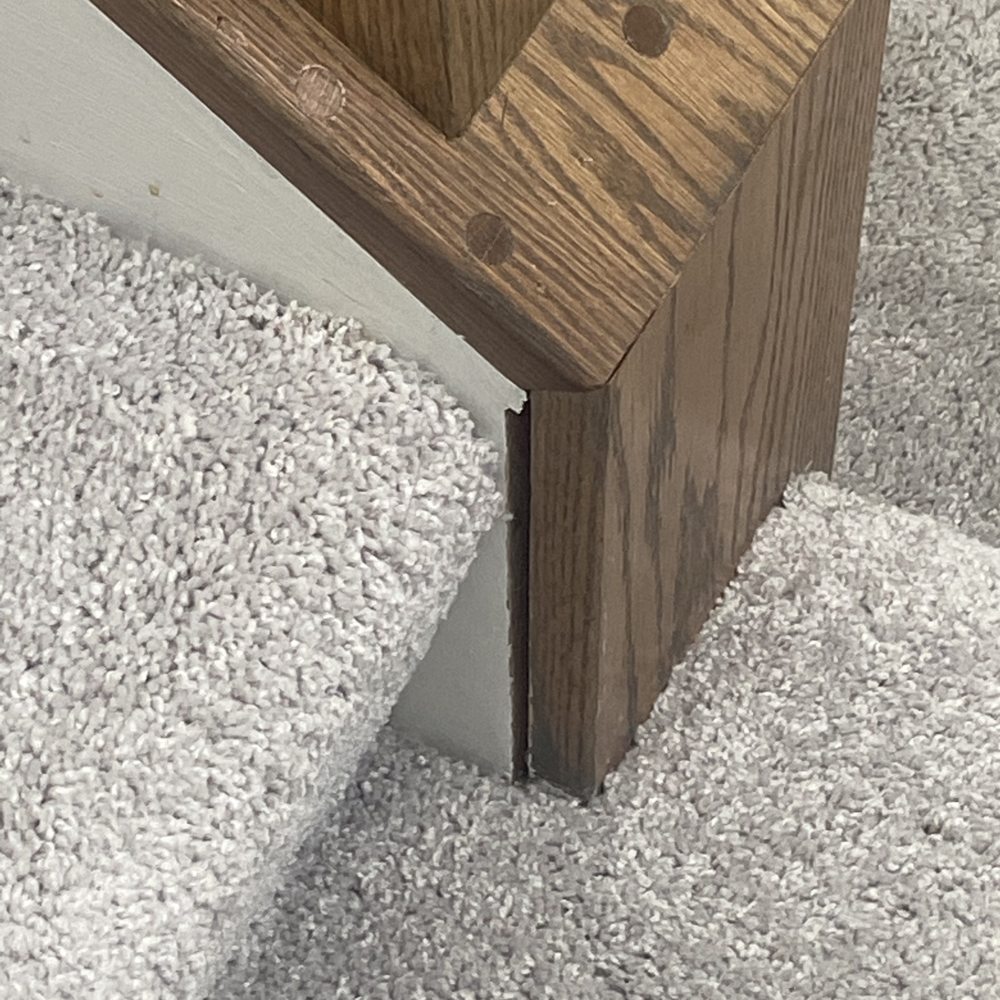 Stairwell post coming apart.