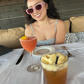 Fleetwood's on Front St - Mai Tyler and Guava Gotcha drinks - New American Near Me - Lahaina, Hawaii