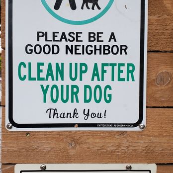 Dog Yard Bar - Please clean up after your dog - Dog Parks Near Me - Seattle, Washington