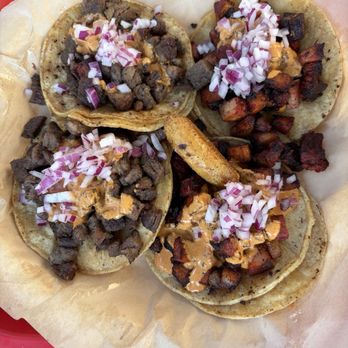 Flavio's Taquería - Carne asada and pork belly tacos - Food Trucks Near Me - Anaheim, California