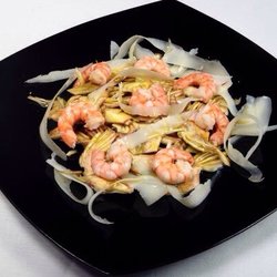 La Cantinella - La salade d'artichauts,crevettes et copeaux de grana padano