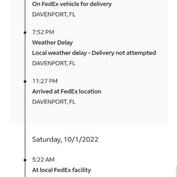 FedEx - Four delays when package in on vehicle and out for delivery only to be returned back to facility - Couriers & Delivery Services Near Me - Memphis, Tennessee FedEx - Four delays when package in on vehicle and out for delivery only to be returned back to facility - Couriers & Delivery Services Near Me - Memphis, Tennessee