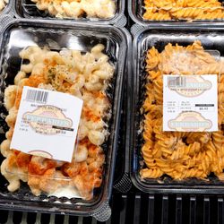 Ferraro's Meat Market - Macaroni and cheese. Pasta with Vodka sauce.