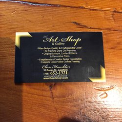 The Art Shop - Biz card
