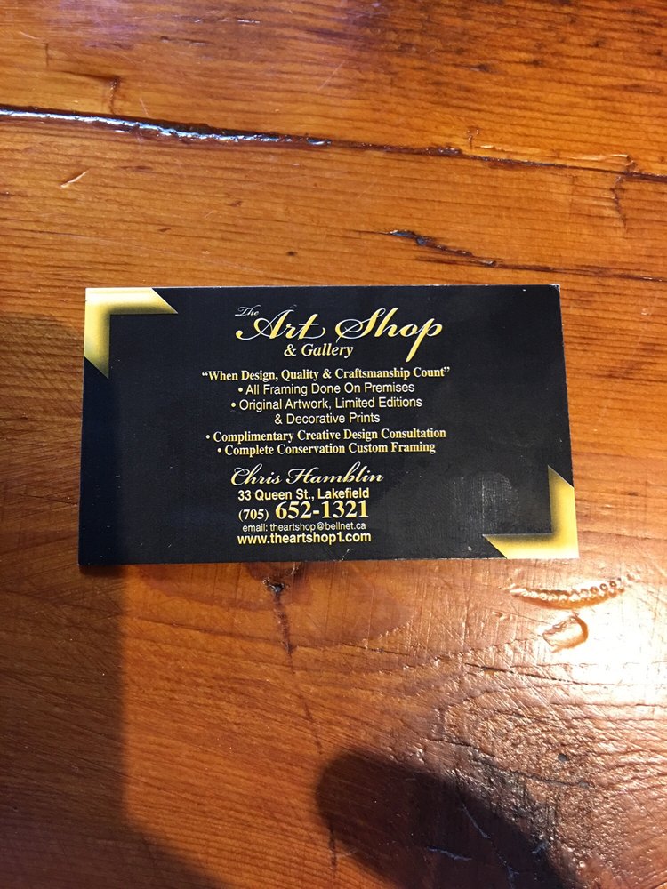 THE ART SHOP 33 Queen Street, Lakefield, Ontario, Canada Art