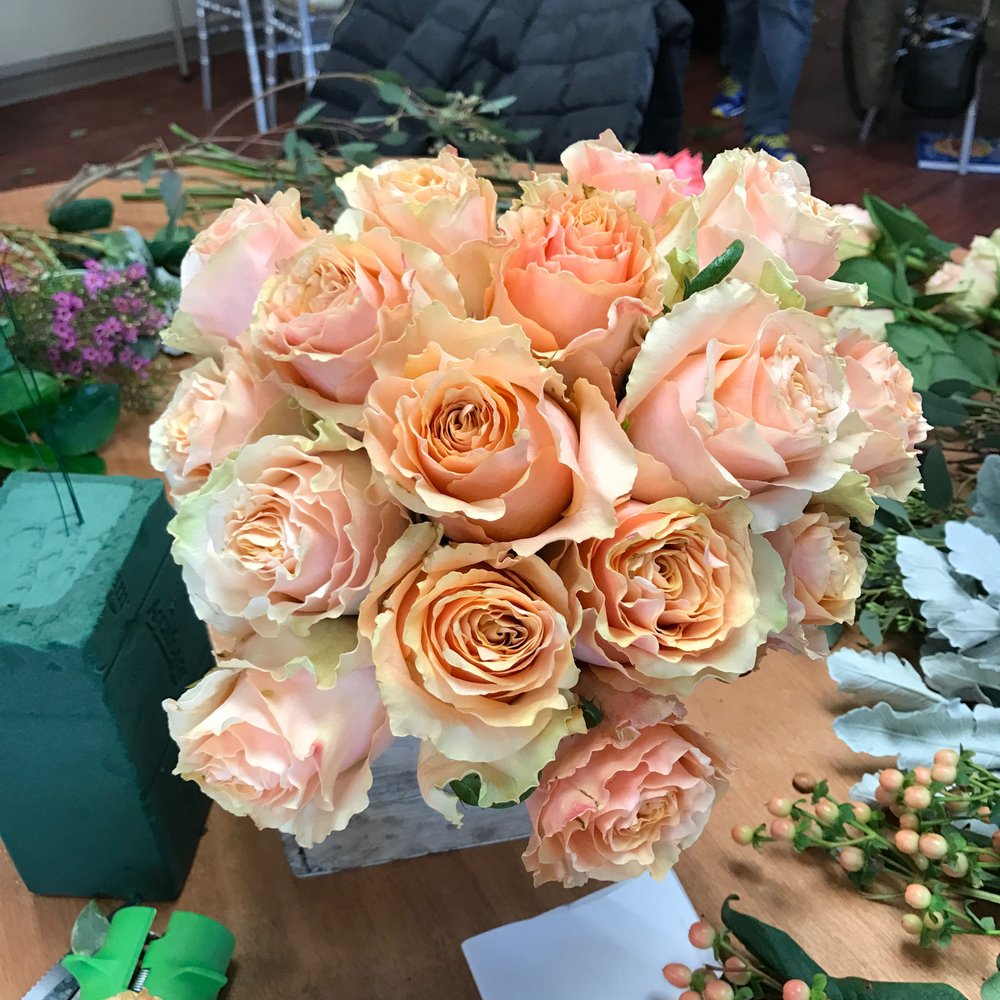 Flower School International - Rose bouquet (I need more practice, I know...) - Specialty Schools Near Me