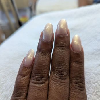 Puffin Nails - off white seashell with dip powder. - Nail Salons Near Me - Concord, California Puffin Nails - off white seashell with dip powder. - Nail Salons Near Me - Concord, California