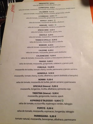 Menu photo 3 La Forcola Valencia, V