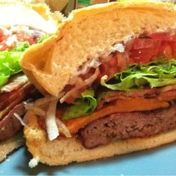 DA'Burger - Da'Roast - lamb patty, sweet potato, bacon, BBQ sauce - rich & a bit sweet - Burgers Near Me - Brisbane, QLD