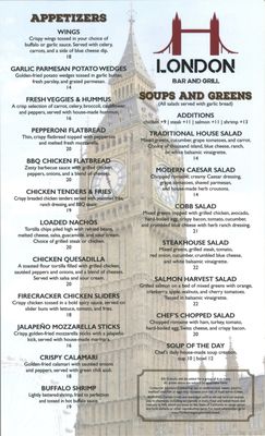 Menu photo 2 London Bar and Grill Oakland, CA Menu photo 2 London Bar and Grill Oakland, CA