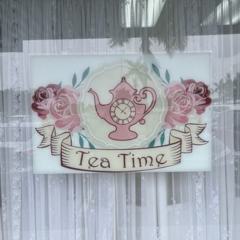 Tea Time - Outside sign - Tea Rooms Near Me - Sunrise, Florida