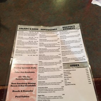 Daddio's Grille - Menu - Sports Bars Near Me - Richmond, Virginia
