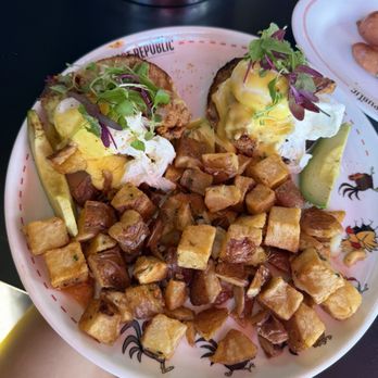 Breakfast Republic - The Hot Chick Benedict - Breakfast & Brunch Near Me - San Diego, California Breakfast Republic - The Hot Chick Benedict - Breakfast & Brunch Near Me - San Diego, California