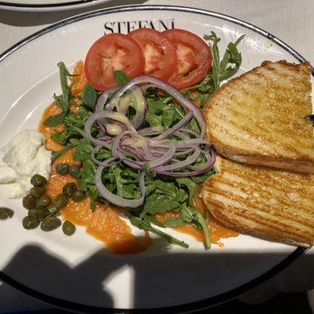 Stefani Prime - We both chose the first item the Prime Nosh w/Smoked Salmon - Italian Near Me - Lincolnwood, Illinois