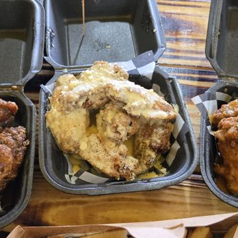 Mesa Kitchen - Caribbean jerk, garlic parm, buffalo hot with lemon pepper - Barbeque Near Me - Houston, Texas Mesa Kitchen - Caribbean jerk, garlic parm, buffalo hot with lemon pepper - Barbeque Near Me - Houston, Texas