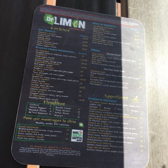 Dr Limon Ceviche Bar - Menu - Seafood Near Me - Miami, Florida Dr Limon Ceviche Bar - Menu - Seafood Near Me - Miami, Florida