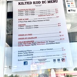 The Kilted Kod - Menu August 2021 Caldwell
