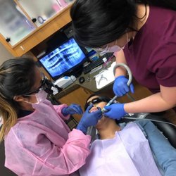 Gonzales Dental Care - Dr Leanna and our dental assistant Veronica doing a wisdom tooth extraction
