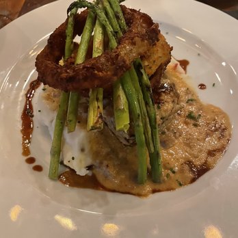 Soco Thornton Park - Grilled Meatloaf on Lobster Mashed Potatoes - Southern Near Me - Orlando, Florida Soco Thornton Park - Grilled Meatloaf on Lobster Mashed Potatoes - Southern Near Me - Orlando, Florida