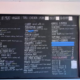 the menu the menu
