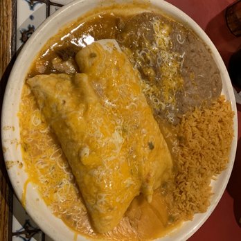 Casa Vallarta - 2 smothered burritos (one chicken the other shredded beef) with beans and rice - Mexican Near Me - Aurora, Colorado