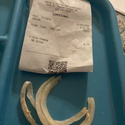 Wendy's - Receipt clearly says no onions, those are the onions I bit into in my burger. Disappointed and pissed again.