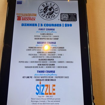 Real Seafood Company Coconut Point - Restaurant week menu - Seafood Near Me - Estero, Florida Real Seafood Company Coconut Point - Restaurant week menu - Seafood Near Me - Estero, Florida
