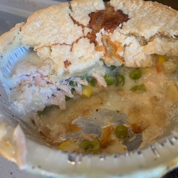Piefection - Chicken pot pie, or what's left of it. STUFFED full of chicken and veggies. - Desserts Near Me - Mesa, Arizona
