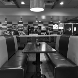 Hibernia Diner - Booth and counter.