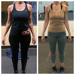 Consistent 4 month of hard work down 20 pounds and significantly improved her overall fitness level.