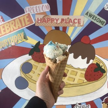 Pops Waffle & Ice Cream Shoppe - Birthday cake ice cream waffle cone - Waffles Near Me - St. Cloud, Florida Pops Waffle & Ice Cream Shoppe - Birthday cake ice cream waffle cone - Waffles Near Me - St. Cloud, Florida
