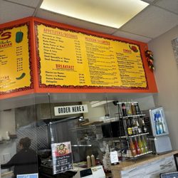 Sergio's Fresh Mexican Grill - Menu