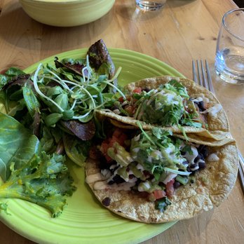 Cafe Gratitude - The "transformed", sweet potatoes tacos in corn tortillas. So delicious. - Vegan Near Me - Kansas City, Missouri
