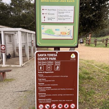 Santa Teresa County Park - Signage at the entrance from the ranch - Parks Near Me - San Jose, California Santa Teresa County Park - Signage at the entrance from the ranch - Parks Near Me - San Jose, California