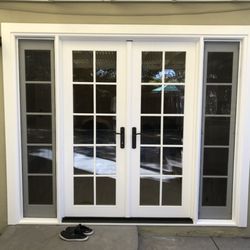 California Custom Creations - Milgard French doors with operable side lites.