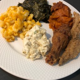 From Sundays' buffet - Day 1: Had to place some of it on a plate because it was so much food!
