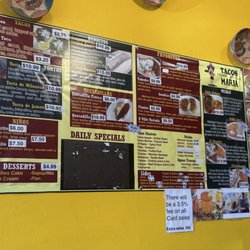 Tacos Maria - Menu 2026Q4