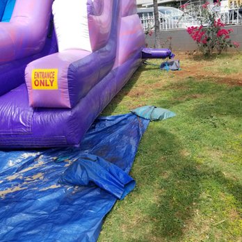 Warrior Bouncers - Unsecured sandbars not staked or strapped. - Bounce House Rentals Near Me - Waipahu, Hawaii Warrior Bouncers - Unsecured sandbars not staked or strapped. - Bounce House Rentals Near Me - Waipahu, Hawaii