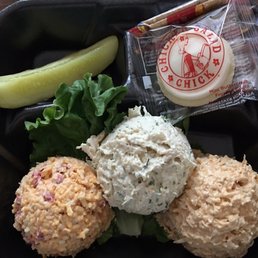 Trio - Pimento Cheese. Miss Tamara's Tarragon Dijon & Buffalo Barclay Trio - Pimento Cheese. Miss Tamara's Tarragon Dijon & Buffalo Barclay