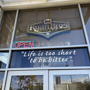 Ryan Bros Coffee - open sign in window - Coffee & Tea Near Me - San Marcos, California Ryan Bros Coffee - open sign in window - Coffee & Tea Near Me - San Marcos, California