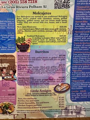 Menu photo 5 La Gran Riviera Pelham, AL