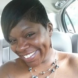 Down Tha Road Barbershop - Mohawk styled a different way. Very easy to wear. (Fresh cut by DJ)