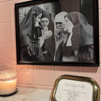 Blanca - Bathroom art is amazing - Wine Bars Near Me - Norfolk, Virginia