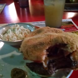 Jim's Irish Harbor Pub & Restaurant - Zesty burger with potato salad